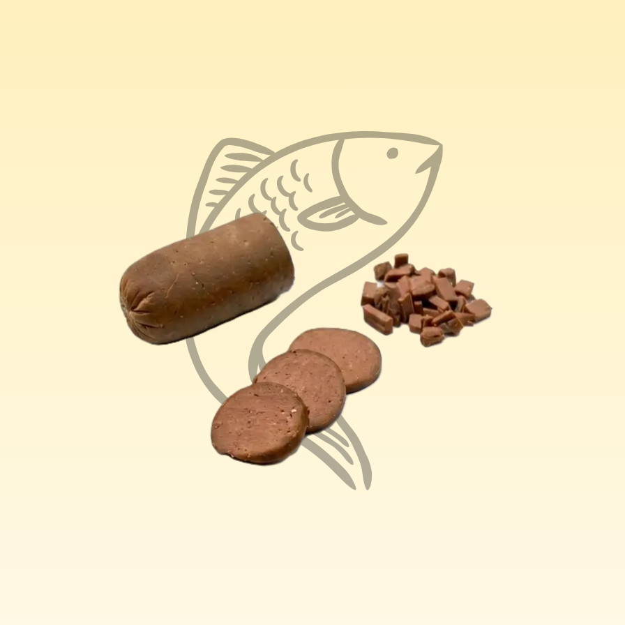 Boudin au saumon premium pour Chien & Chat – 97% Viande